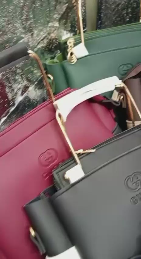 Ladies Handbag With Match Small Pouch Video