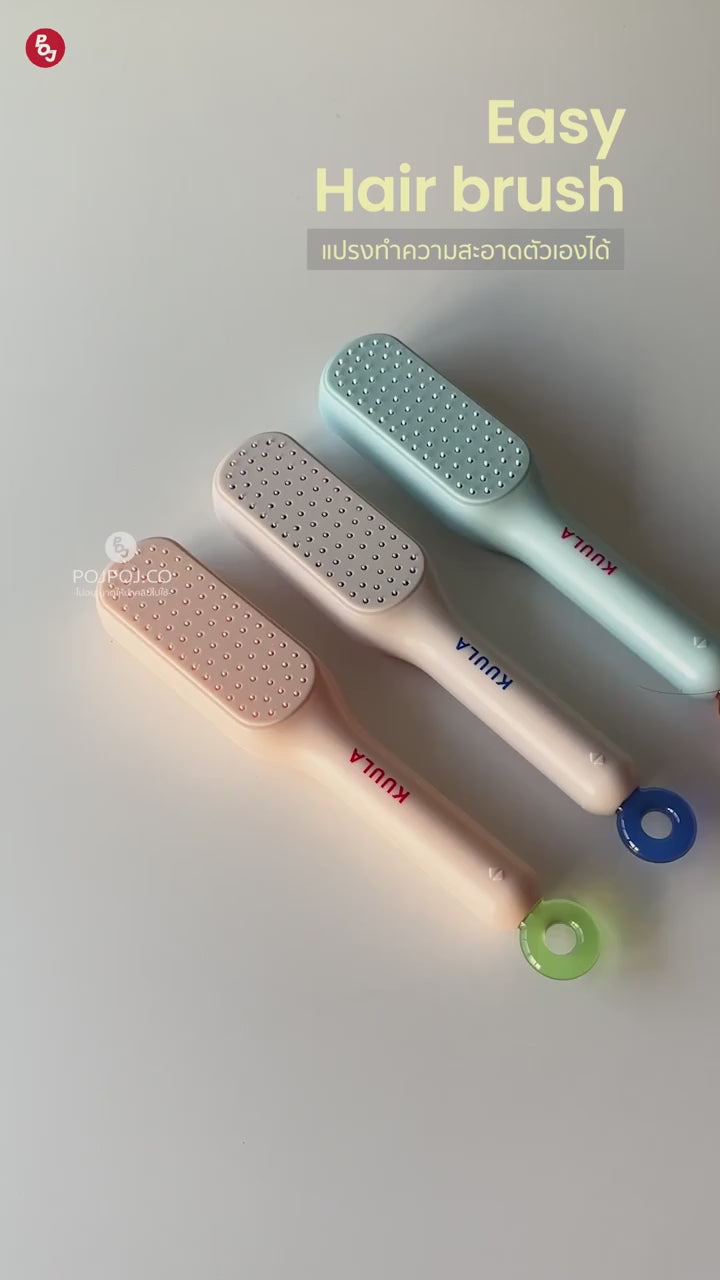 Self Cleaning tangled Hair Comb Video
