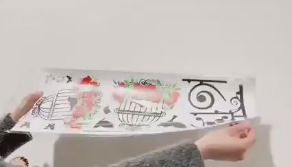 Creativity 3d Bird Cage Wall Sticker Video