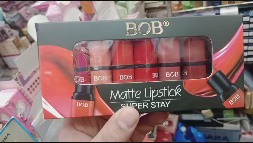 6 Pack Bob Super Stay Matte Lipstick Video