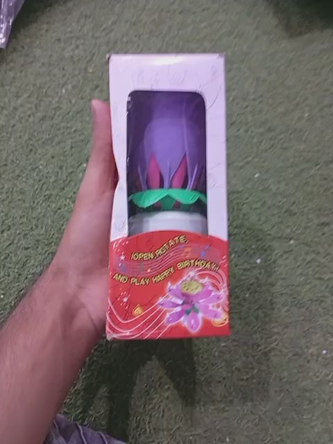 Melody Birthday Candle Musical Flower Candle Colorful Flames And Happy Birthday Tune Video 1