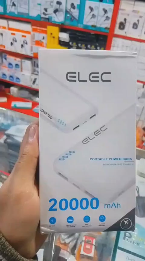 Elec 20000mAh Power Bank Providing High Capacity Charging With Reliable Performance Video