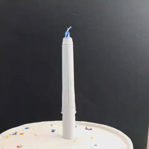 Flabellum Musical Birthday Candle with Music & Sparkling Flame Video
