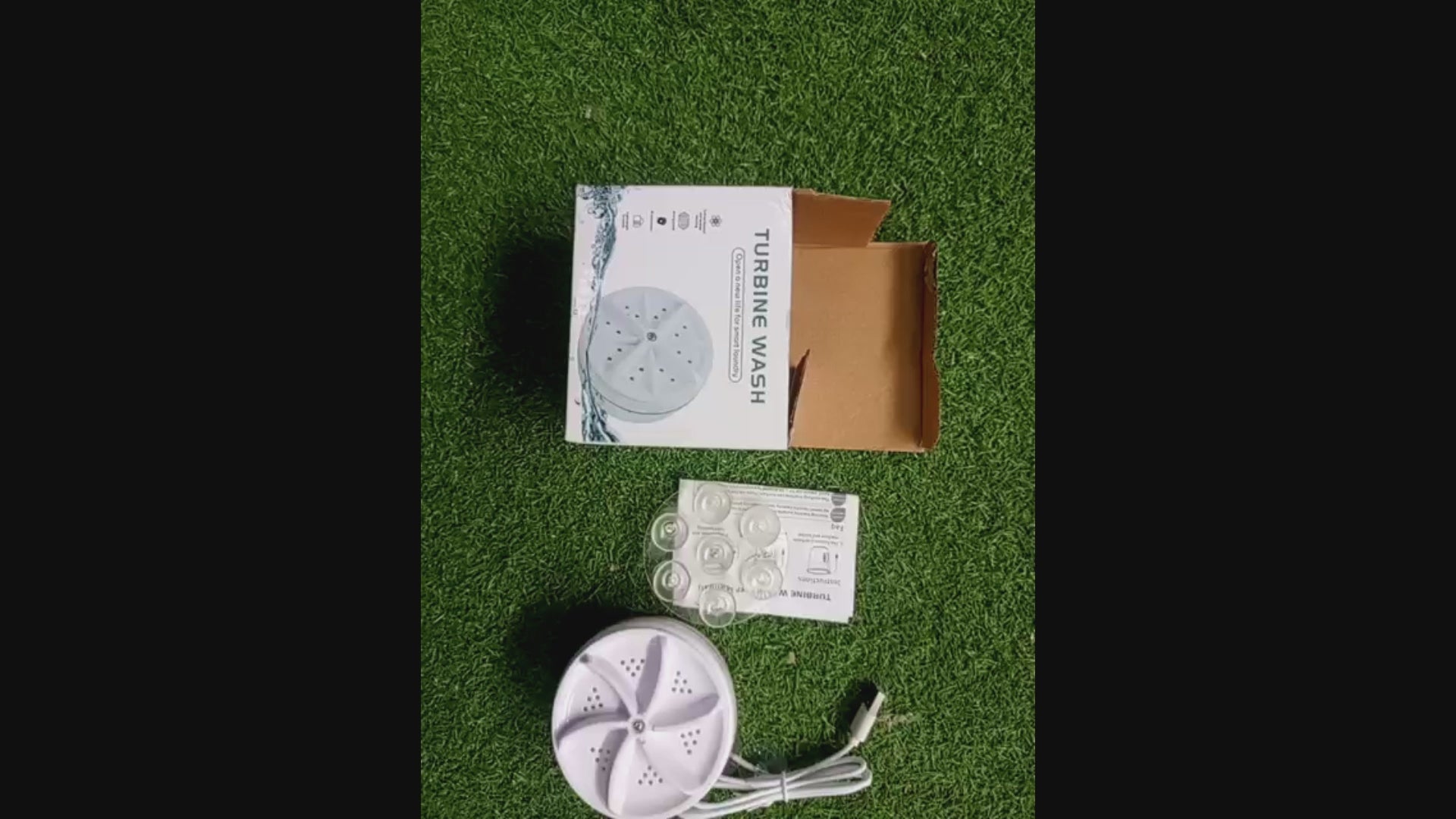 Portable USB Travel Turbo Mini Washer Machine Video